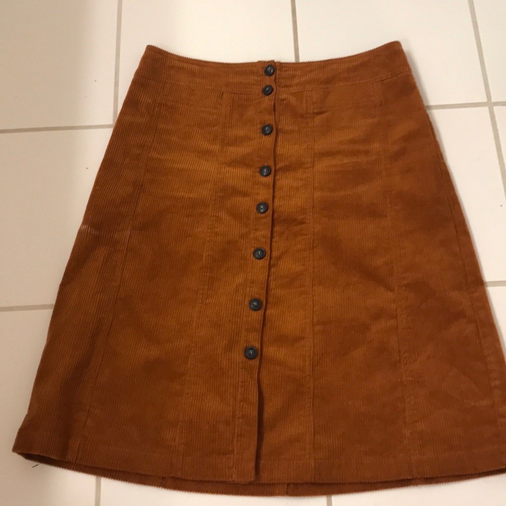 Gibson and Latimer corduroy skirt